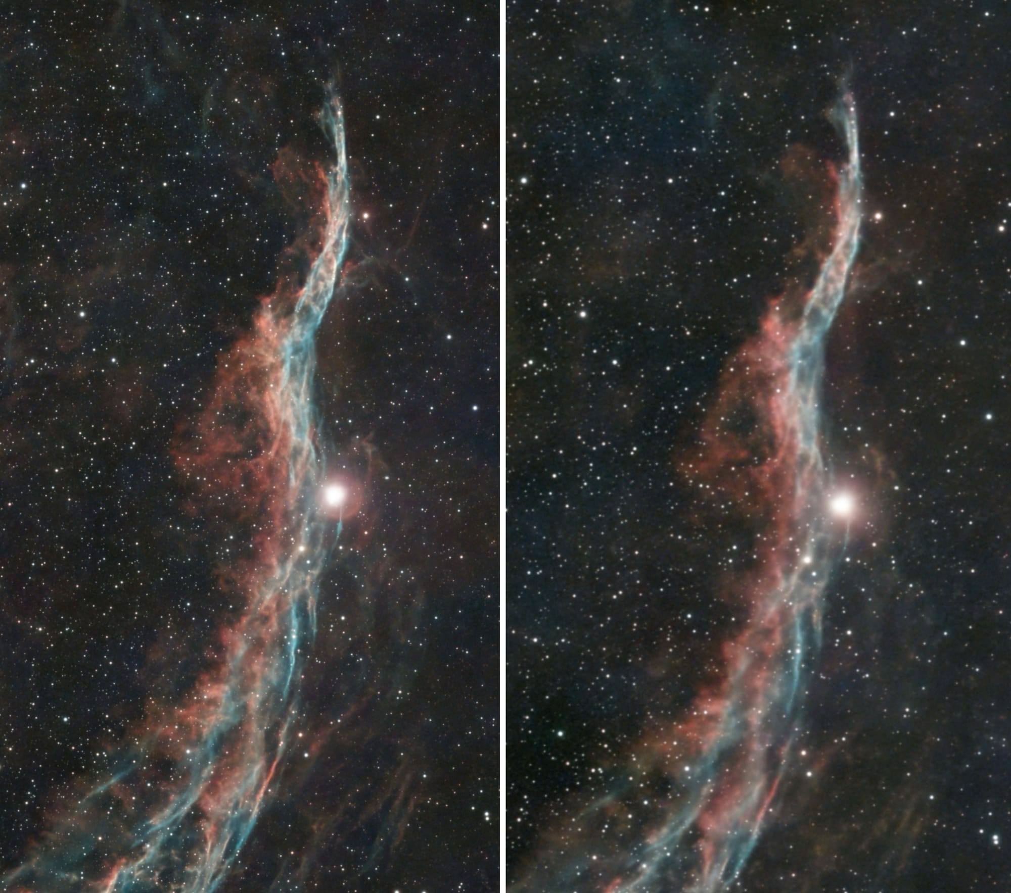 NGC 6960 au S50 Pro vs au S30 Pro