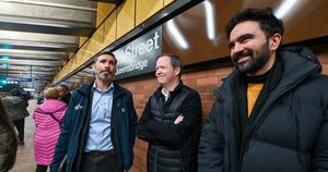 MTA New York City Transit President Richard Davey, MTA Construction & Development President Jamie Torres-Springer, Assembly Member Zohran Mamdani(Marc A. Hermann / MTA)