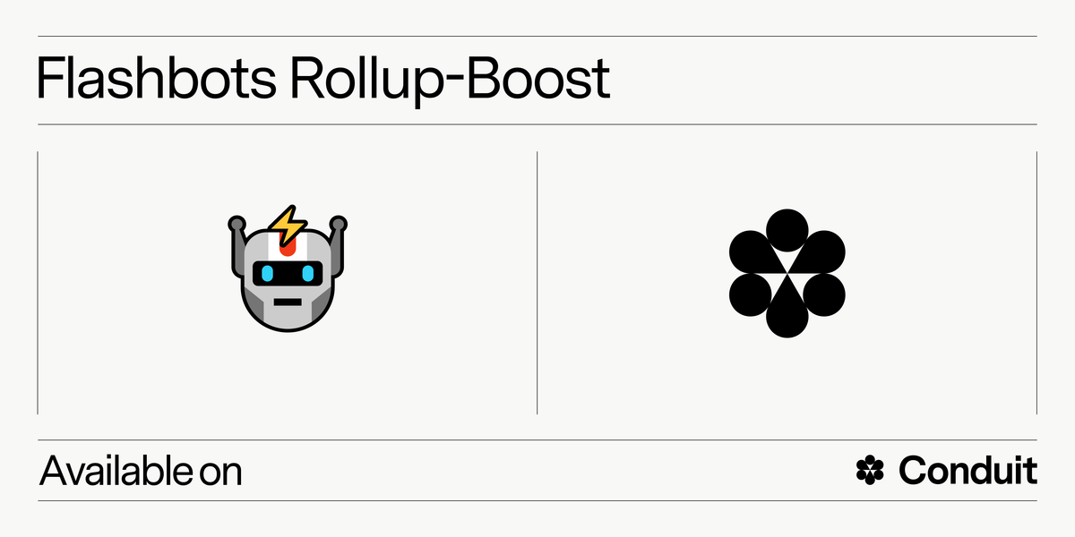Conduit Launching Support for Rollup-Boost with Flashbots: Enhance User Experience and Internalize MEV