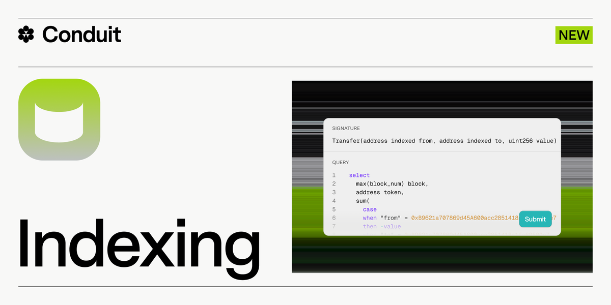 Conduit Indexing: Ultra-Fast Blockchain Data for the Rollup Ecosystem