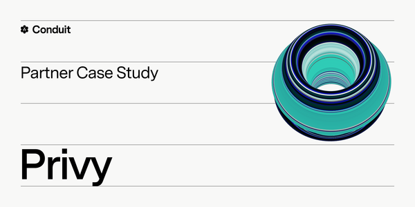 Conduit + Privy: One-Click Wallet UX for Rollups