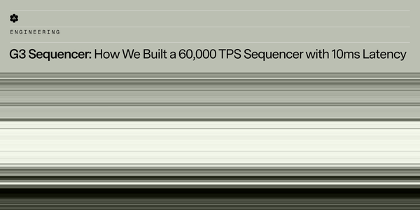 G3 Sequencer: How We Built a 60,000 TPS Sequencer with 10 ms Latency