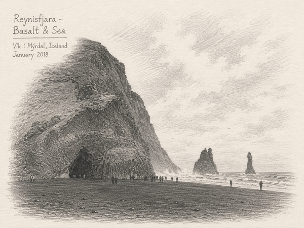 Reynisfjara — Basalt and Sea