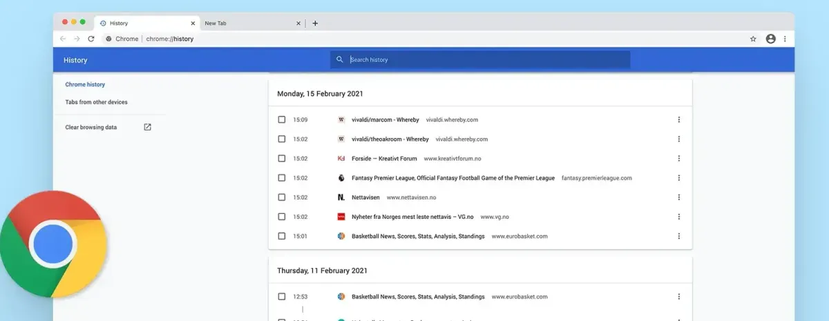Browser History Cleared of Wrongdoing