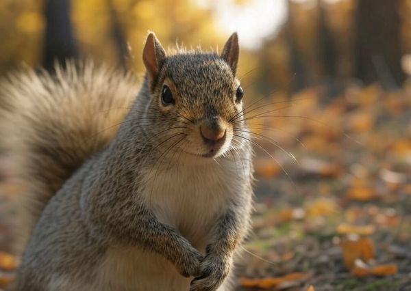 Squirrel Knows He Left Ten Thousand Acorns around Here Somewhere