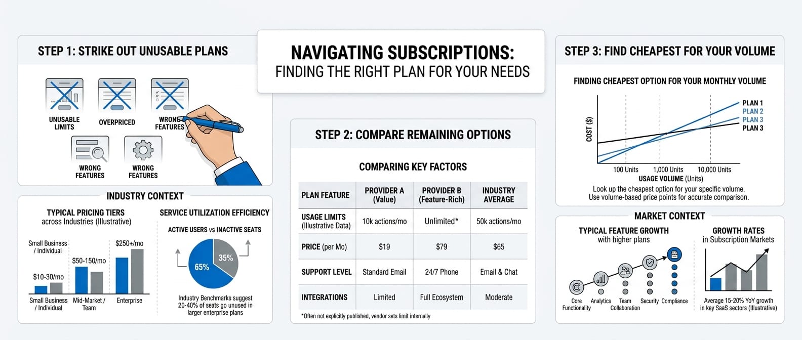 Subscriptions: which plan for which need