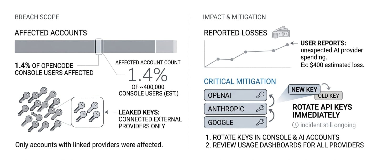 OpenCode Console Breach Puts Stored OpenAI, Anthropic and Google Keys at Risk