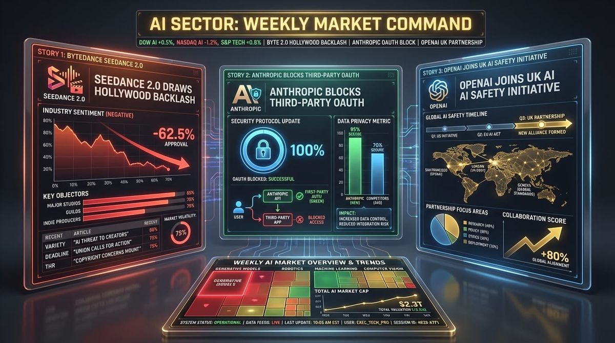 GenAI Daily - February 21, 2026: ByteDance Seedance 2.0 Draws Hollywood Backlash, Anthropic Blocks Third-Party OAuth, OpenAI Joins UK AI Safety Initiative
