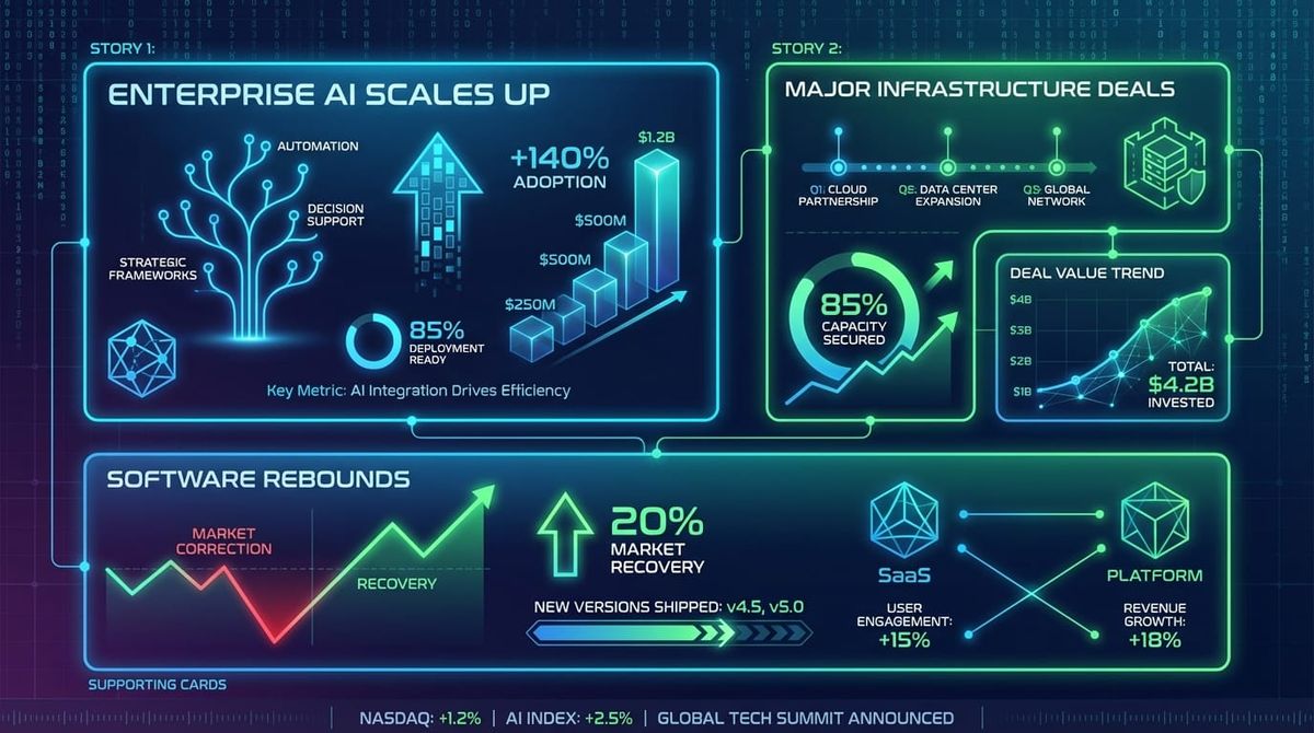 GenAI Daily - February 27, 2026: Enterprise AI Tools Scale Up, Major Infrastructure Deals, Software Rebounds