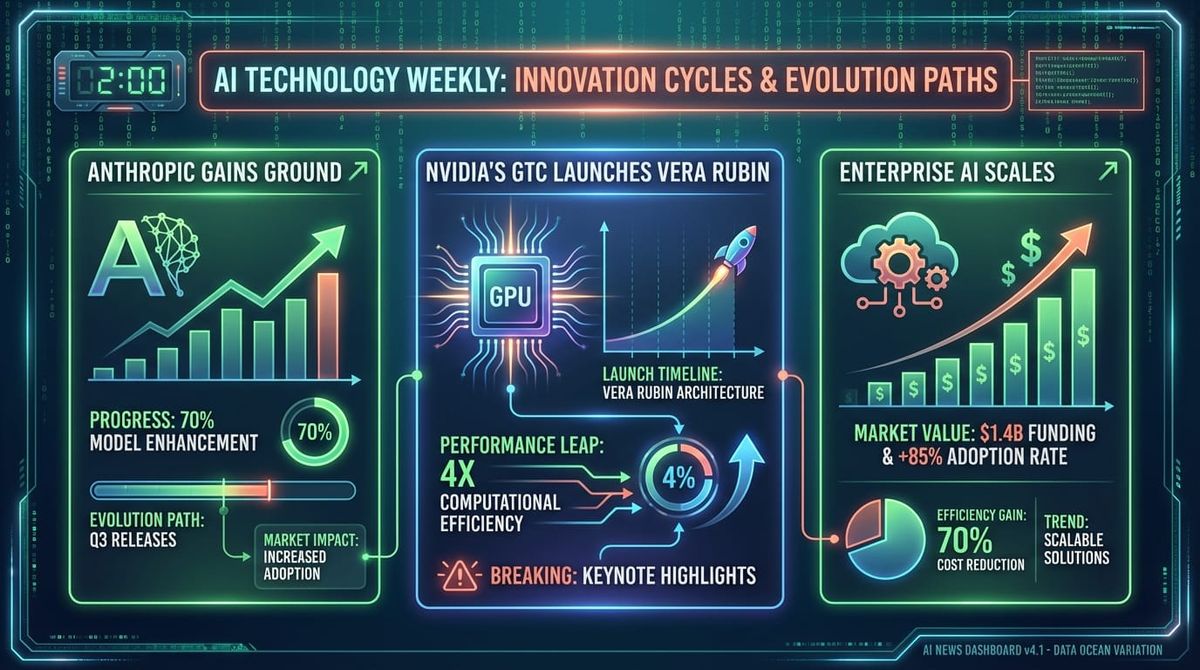 GenAI Daily - March 17, 2026: Anthropic Gains Ground, Nvidia's GTC Launches Vera Rubin, Enterprise AI Scales