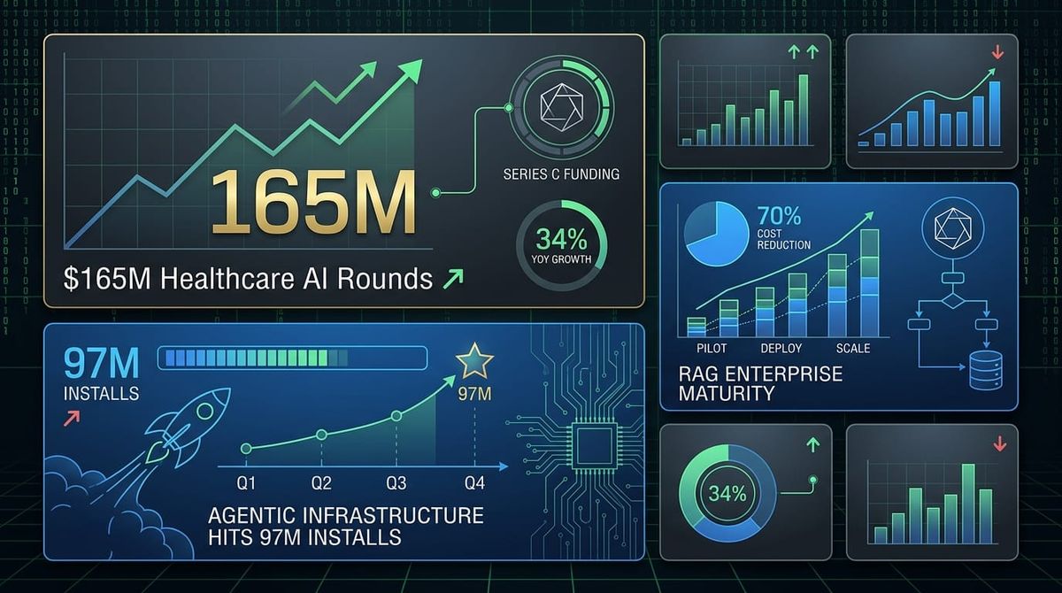 GenAI Daily - March 27, 2026: RAG Enterprise Maturity, $165M Healthcare AI Rounds, Agentic Infrastructure Hits 97M Installs