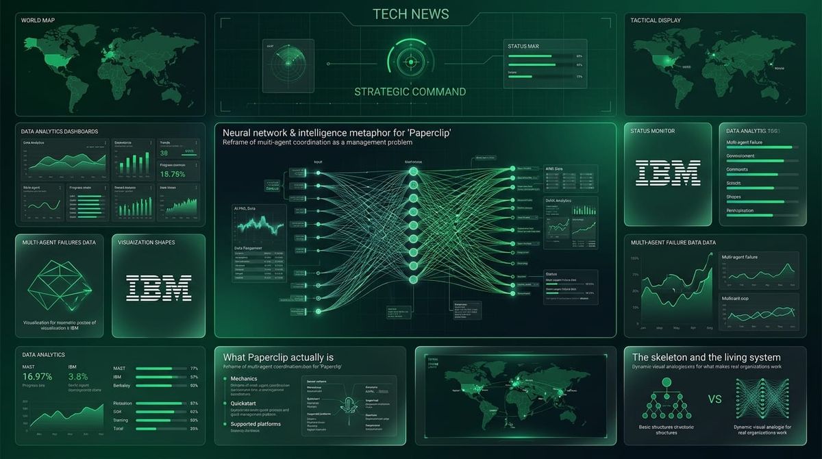 Paperclip Reframes Multi-Agent Coordination as a Management Problem