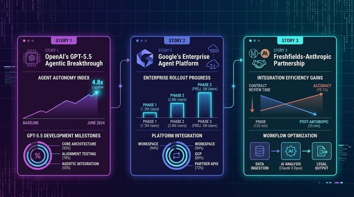 GenAI Daily - April 24, 2026: OpenAI's GPT-5.5 Agentic Breakthrough, Google's Enterprise Agent Platform, Freshfields-Anthropic Partnership