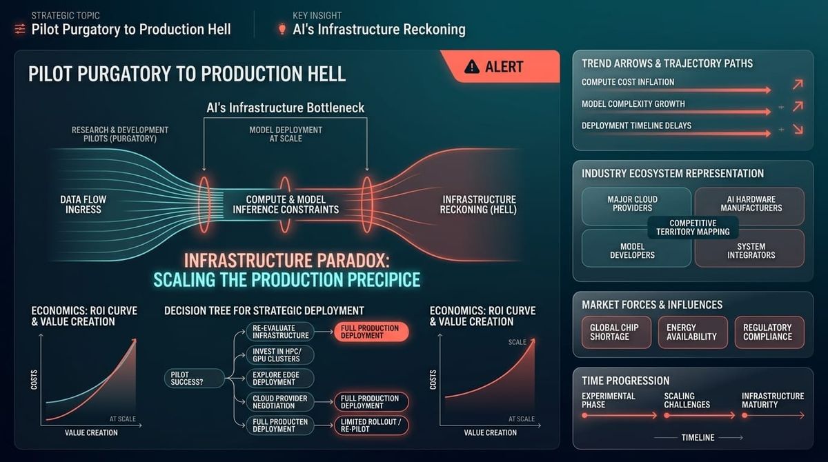 Pilot Purgatory to Production Hell: AI's Infrastructure Reckoning