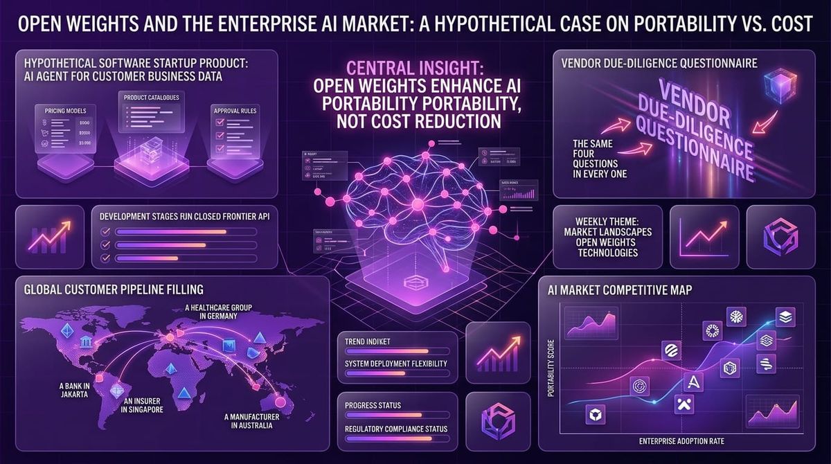 Open weights don't make enterprise AI cheaper. They make it portable.
