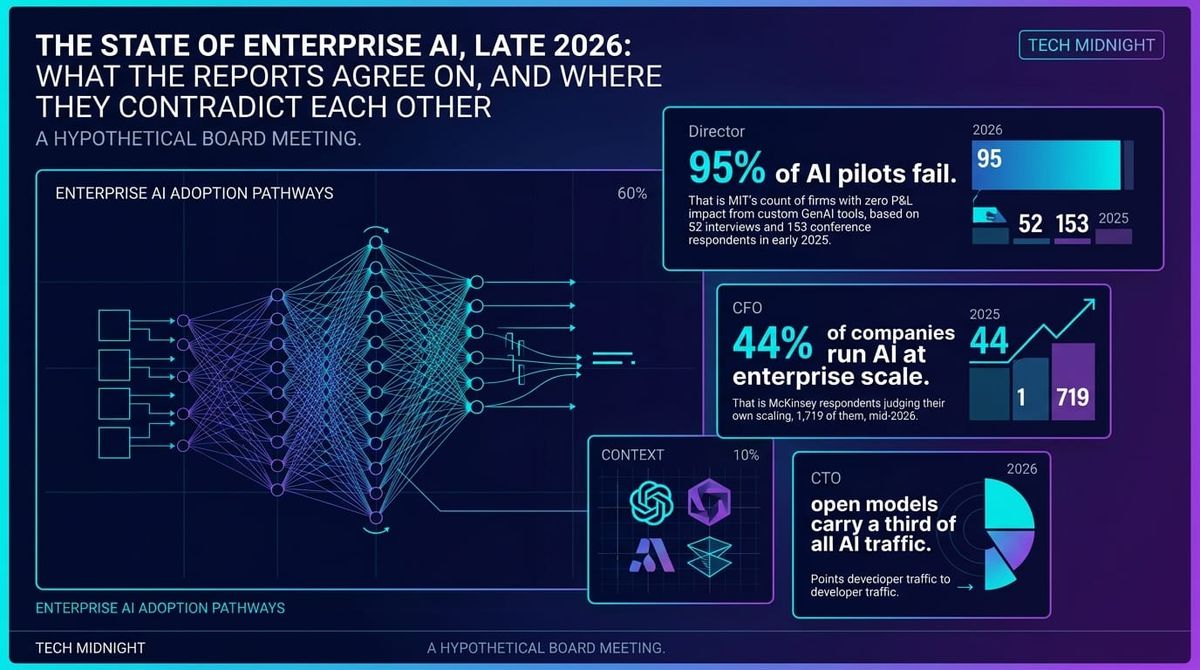 The state of enterprise AI, late 2026: what the reports agree on, and where they contradict each other