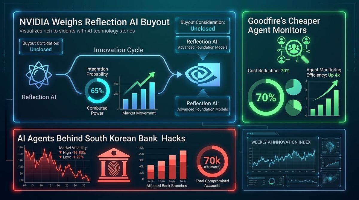GenAI Daily - October 12, 2026: Nvidia Weighs Reflection AI Buyout, AI Agents Behind South Korean Bank Hacks, Goodfire's Cheaper Agent Monitors