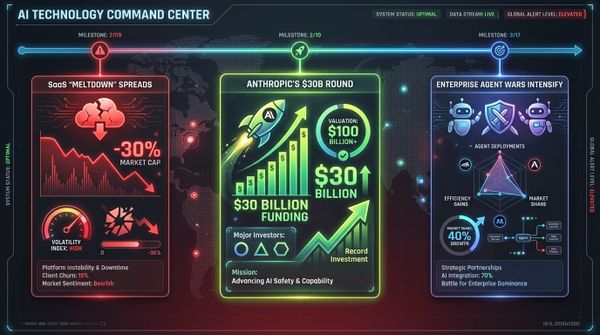 GenAI Daily - February 24, 2026: SaaS "Meltdown" Spreads, Anthropic's $30B Round, Enterprise Agent Wars Intensify