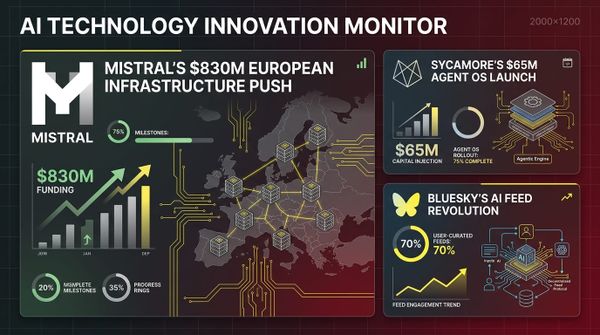 GenAI Daily - March 31, 2026: Mistral's $830M European Infrastructure Push, Sycamore's $65M Agent OS Launch, Bluesky's AI Feed Revolution