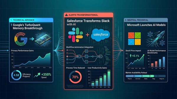 GenAI Daily - April 4, 2026: Google's TurboQuant Memory Breakthrough, Salesforce Transforms Slack, Microsoft Launches AI Models