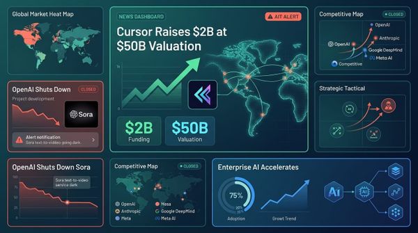 GenAI Daily - April 21, 2026: Cursor Raises $2B at $50B Valuation, OpenAI Shuts Down Sora, Enterprise AI Accelerates