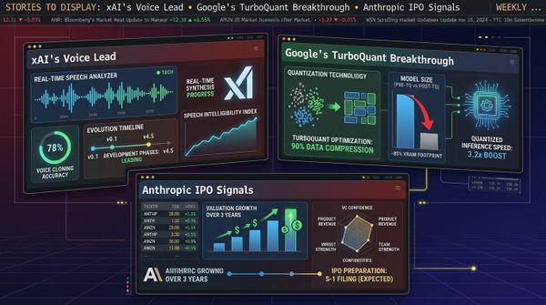 GenAI Daily - April 27, 2026: xAI's Voice Lead, Google's TurboQuant Breakthrough, Anthropic IPO Signals