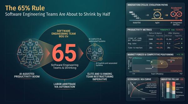 The 65% Rule: Software Engineering Teams Are About to Shrink by Half