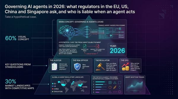 Governing AI agents in 2026: what regulators in the EU, US, China and Singapore ask, and who is liable when an agent acts