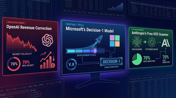 GenAI Daily - October 10, 2026: Microsoft's Decision-1 Model, OpenAI Revenue Correction, Anthropic's Free OSS Scanner