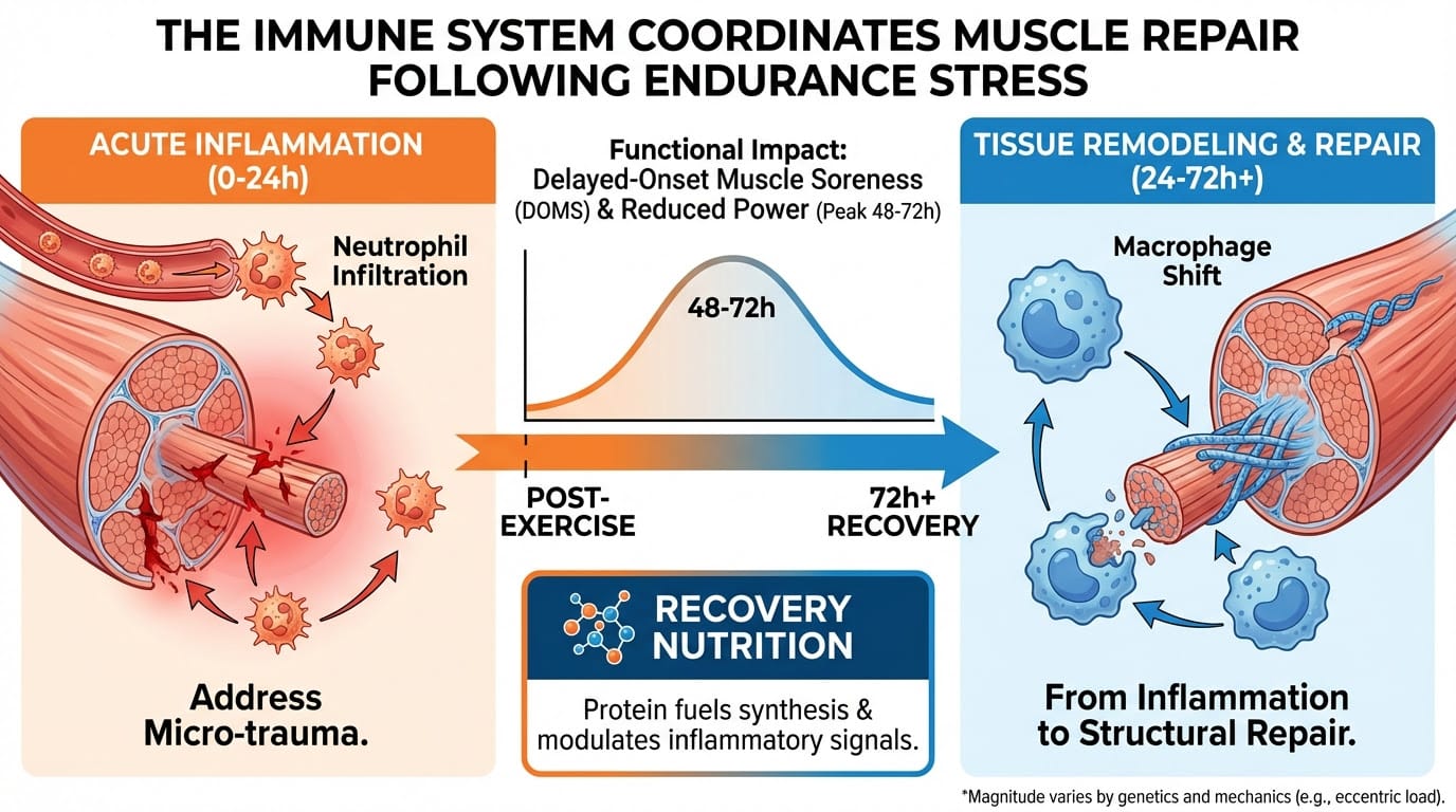 Snippet #005: The Immune System Coordinates Muscle Repair Following Endurance Stress