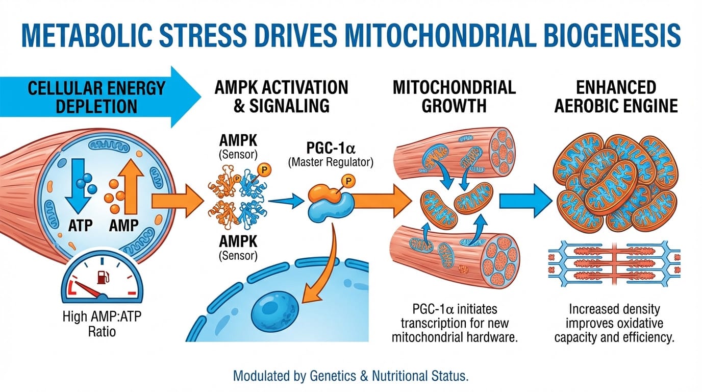 Snippet #007: Depleting Cellular Energy Stores Triggers Mitochondrial Growth