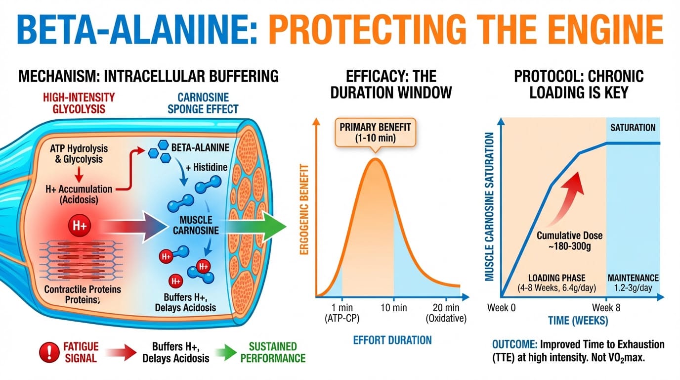 Entry #010: Beta-alanine supplementation to extend time to exhaustion in endurance tasks