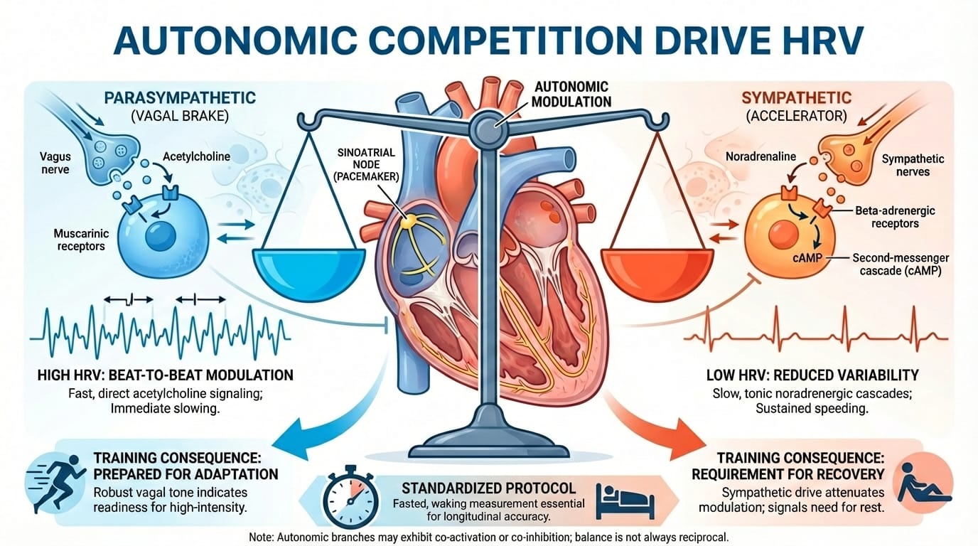 Snippet #014: Autonomic Competition at the Sinoatrial Node Drives HRV