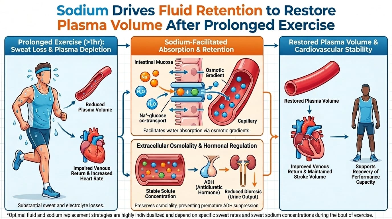 Snippet #021: Sodium drives fluid retention to restore plasma volume