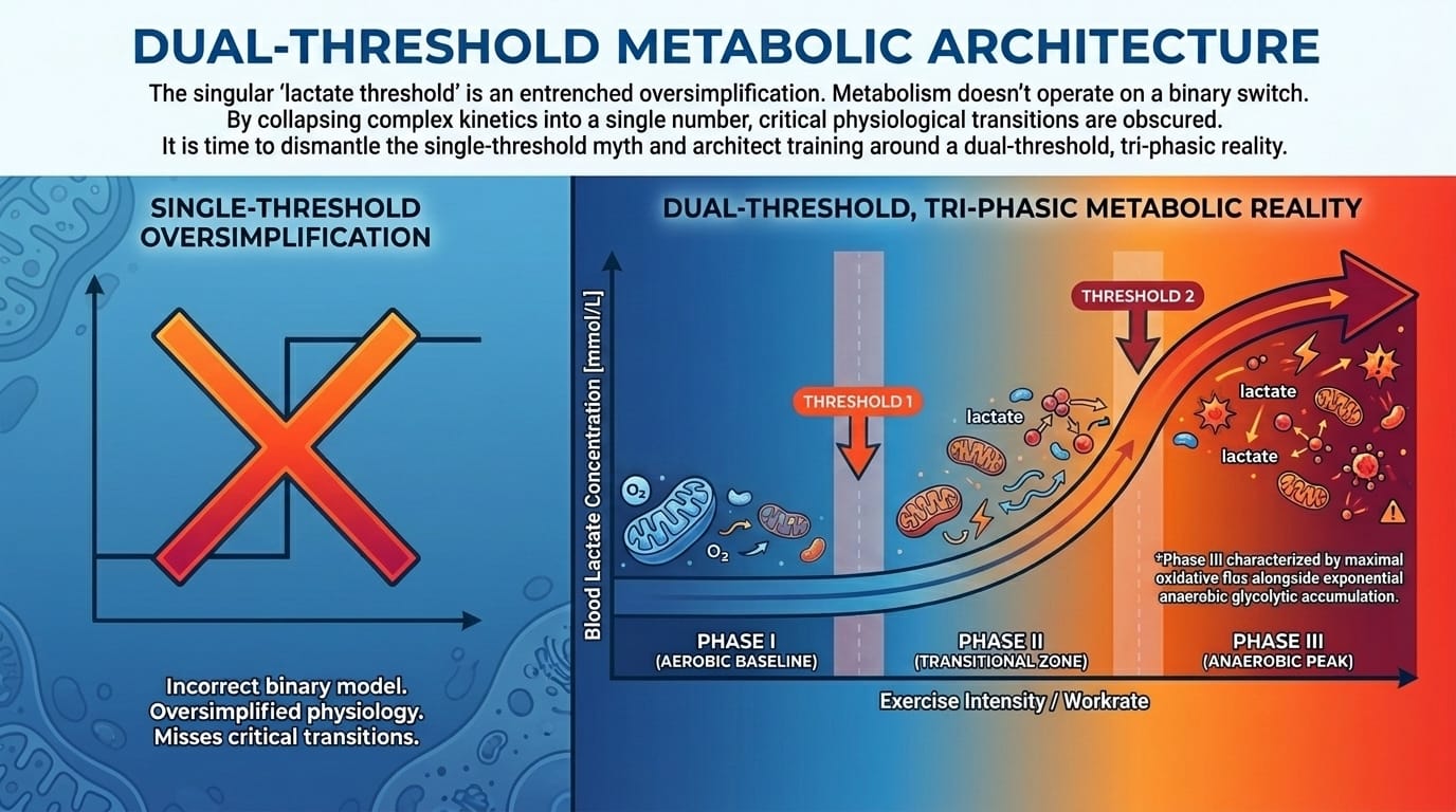 Entry #030: The two lactate thresholds (LT1/LT2) — The Dual-Threshold Metabolic Architecture
