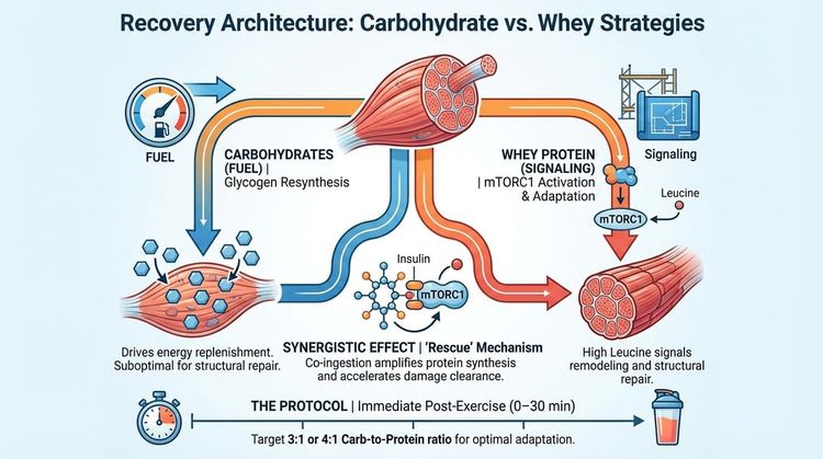 Entry #005: Comparing whey protein and carbohydrate-based recovery strategies after endurance exercise