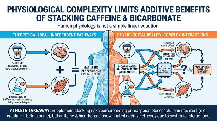Snippet #003: Physiological Complexity Limits the Additive Benefits of Stacking Caffeine and Bicarbonate