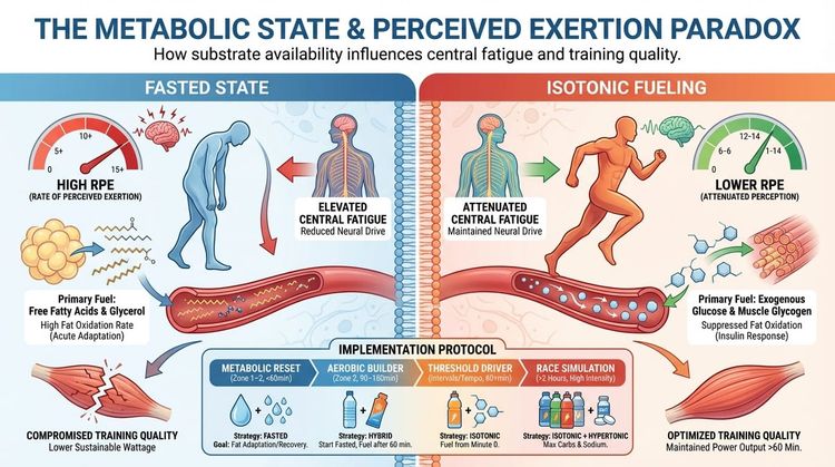 Entry #013: Exercising in a fasted state vs using isotonic drinks: effects on perceived effort
