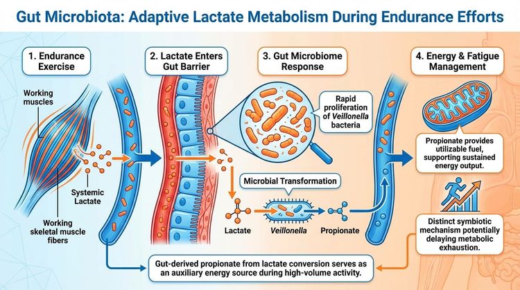 Snippet #015: Gut Microbiota Adapt to Metabolize Systemic Lactate During Endurance Efforts