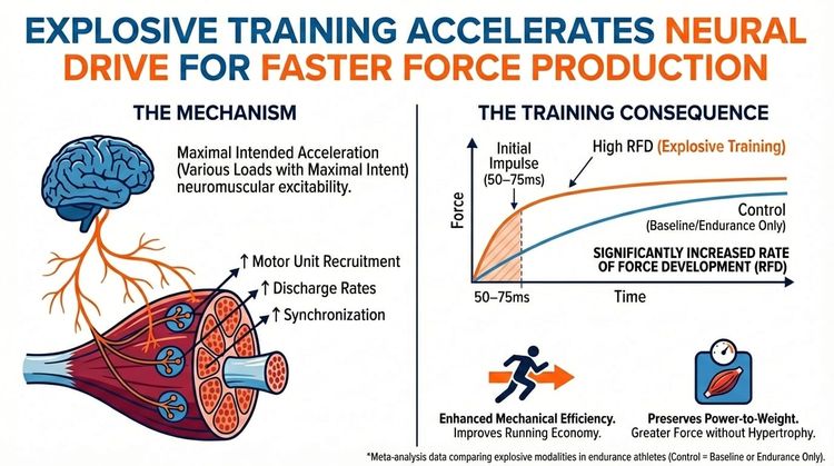 Snippet #016: Explosive Training Accelerates Neural Drive for Faster Force Production