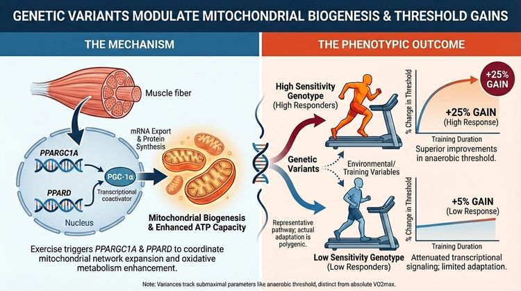 Snippet #024: Genetic Variants Modulate Mitochondrial Biogenesis and Threshold Gains