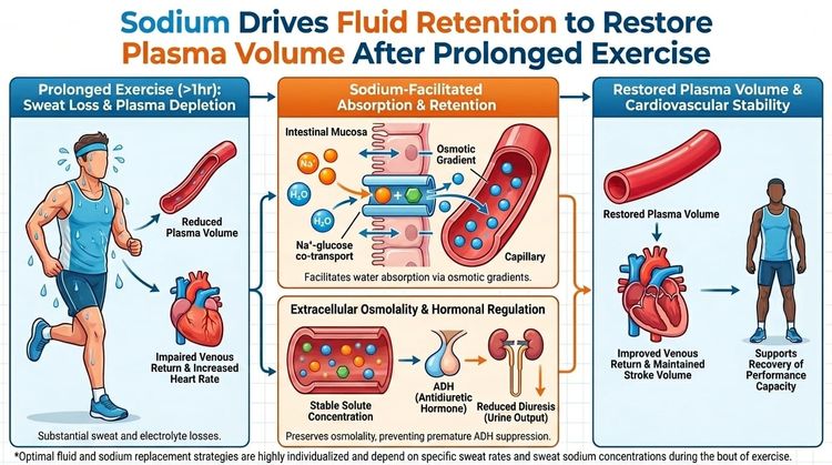 Snippet #021: Sodium drives fluid retention to restore plasma volume