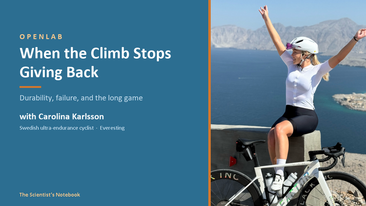 OpenLab #006: When the Climb Stops Giving Back: Durability and the Long Game, with Carolina Karlsson