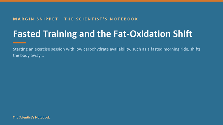 Snippet #037: Fasted Training and the Fat-Oxidation Shift