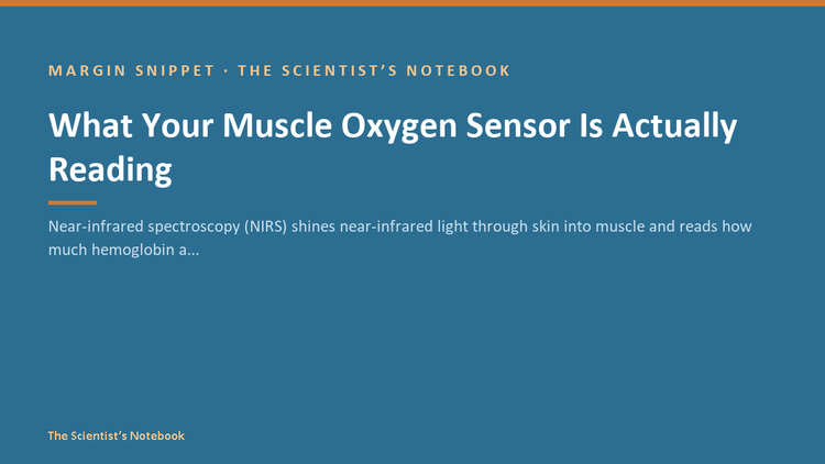 Snippet #033: What Your Muscle Oxygen Sensor Is Actually Reading