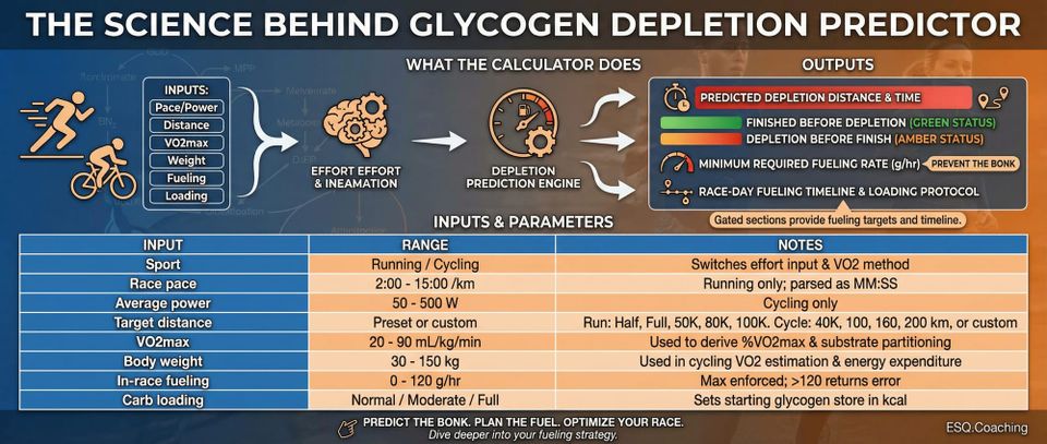Glycogen Depletion / Wall Predictor