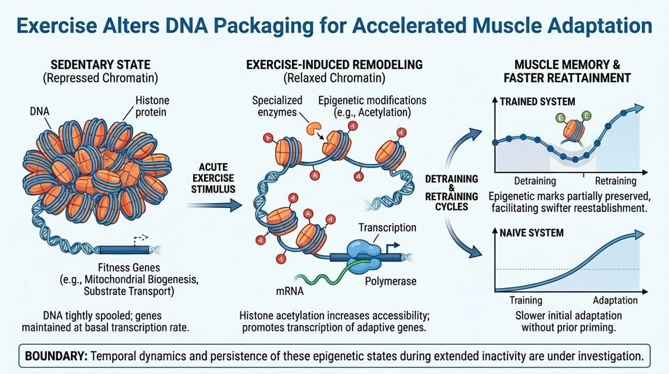 Snippet #022: Exercise Alters DNA Packaging to Accelerate Future Muscle Adaptation