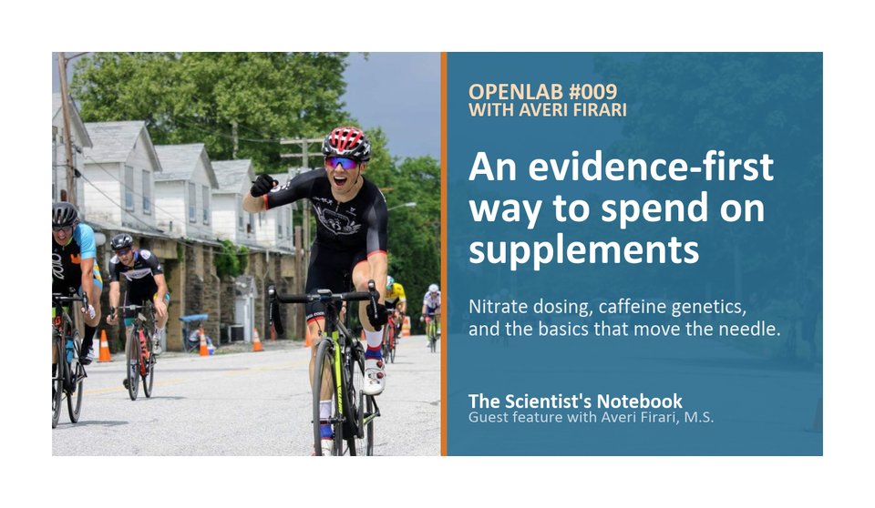 OpenLab #009: An evidence-first way to spend on supplements