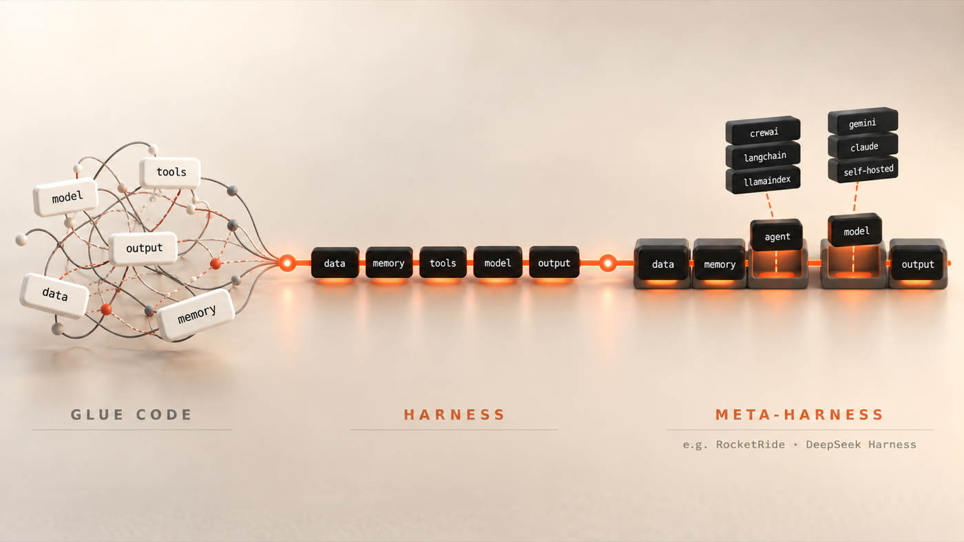 Cover image for the post comparing a harness with the layer above it