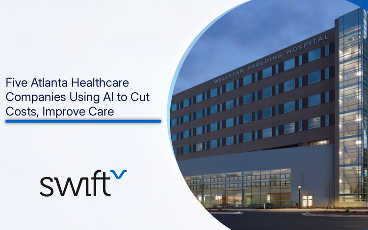 Wellstar Paulding and text: "Five Atlanta Healthcare Companies Using AI to Cut Costs, Improve Care."